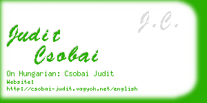 judit csobai business card